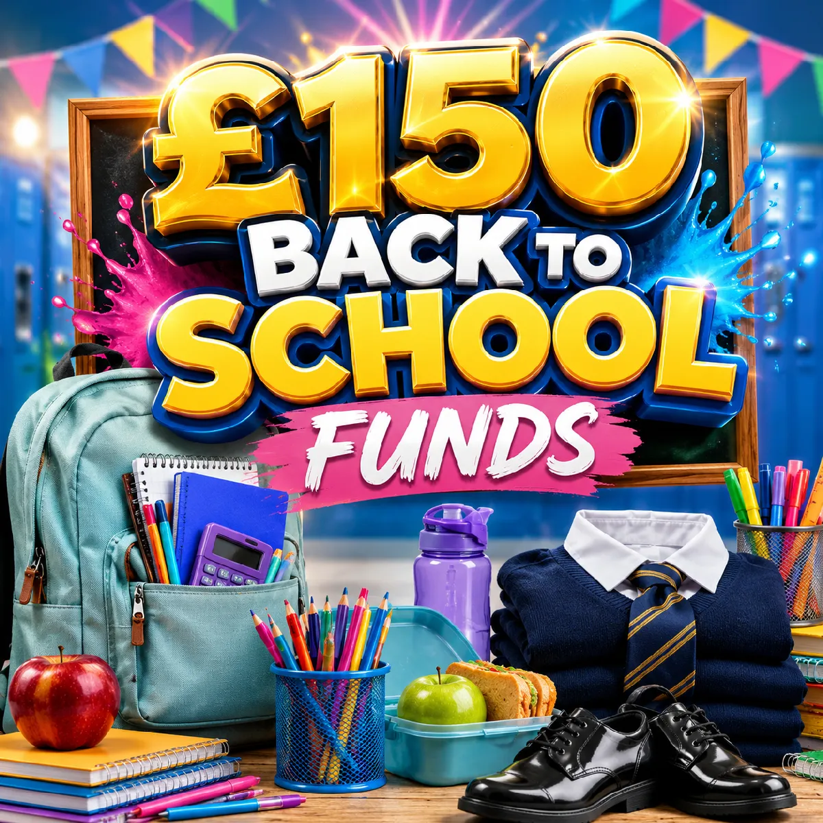 🎒📚 £150 BACK TO SCHOOL FUNDS! 📚🎒