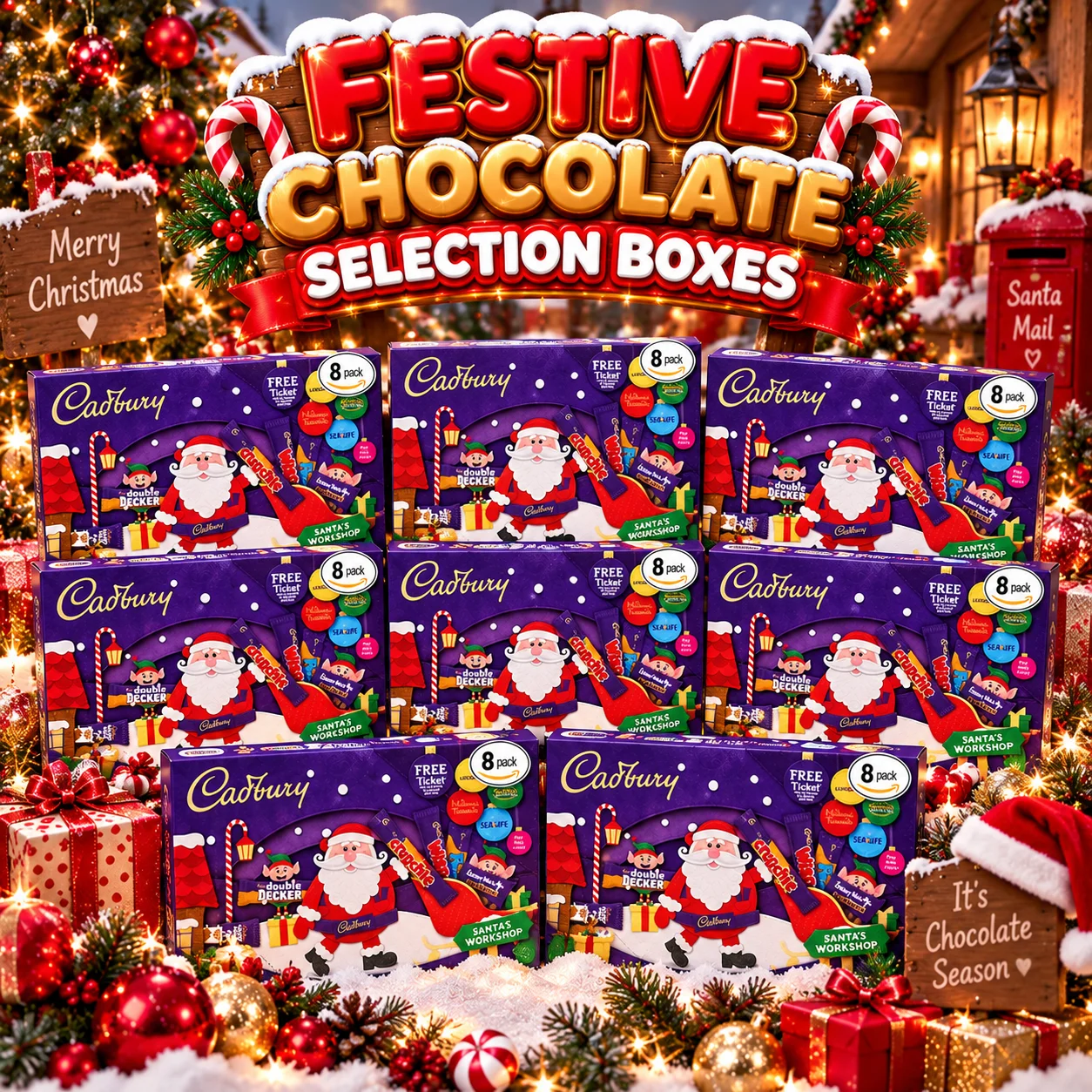 🎄 FESTIVE CHOCOLATE SELECTION BOXES 🎄