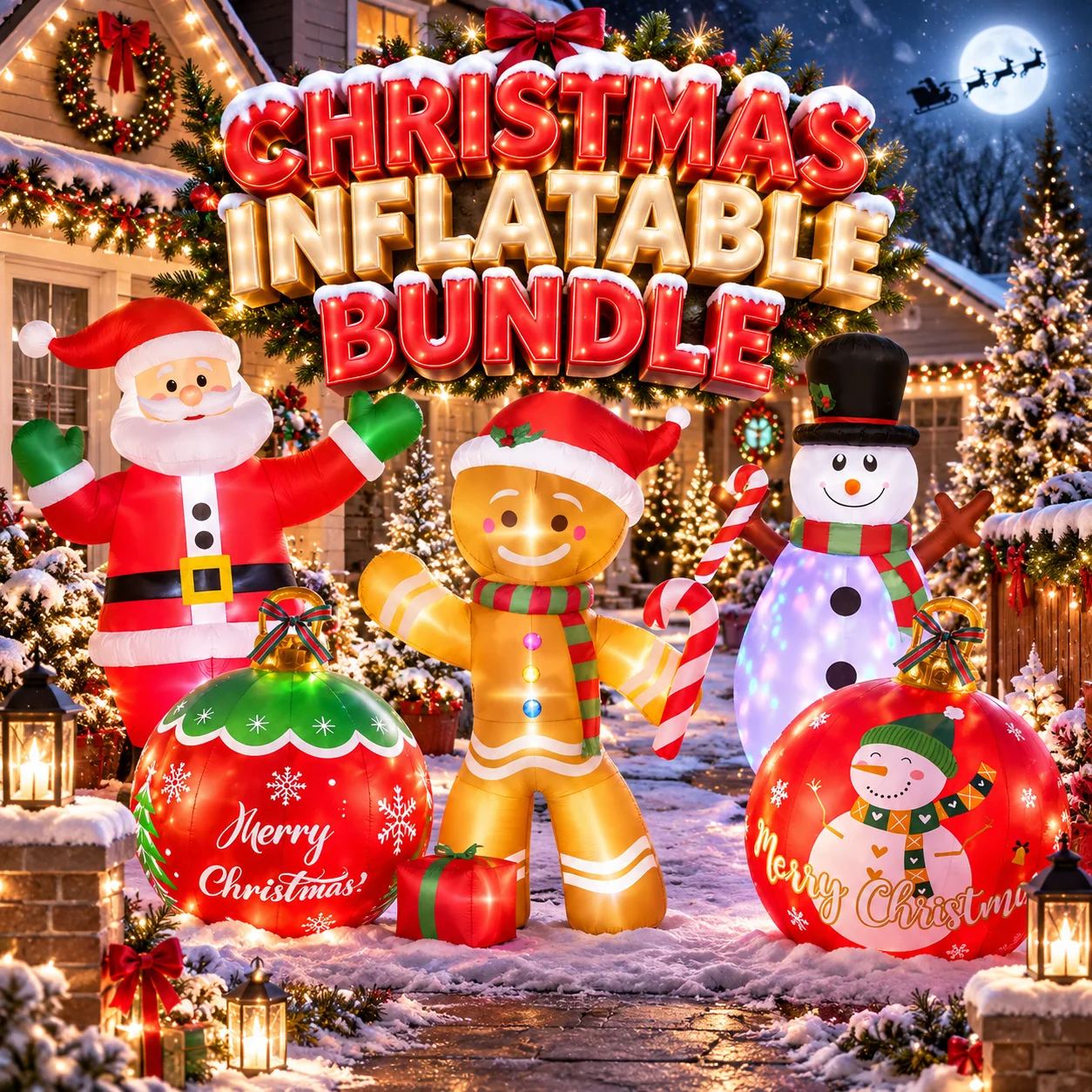 🎅 CHRISTMAS INFLATABLE BUNDLE 🎄