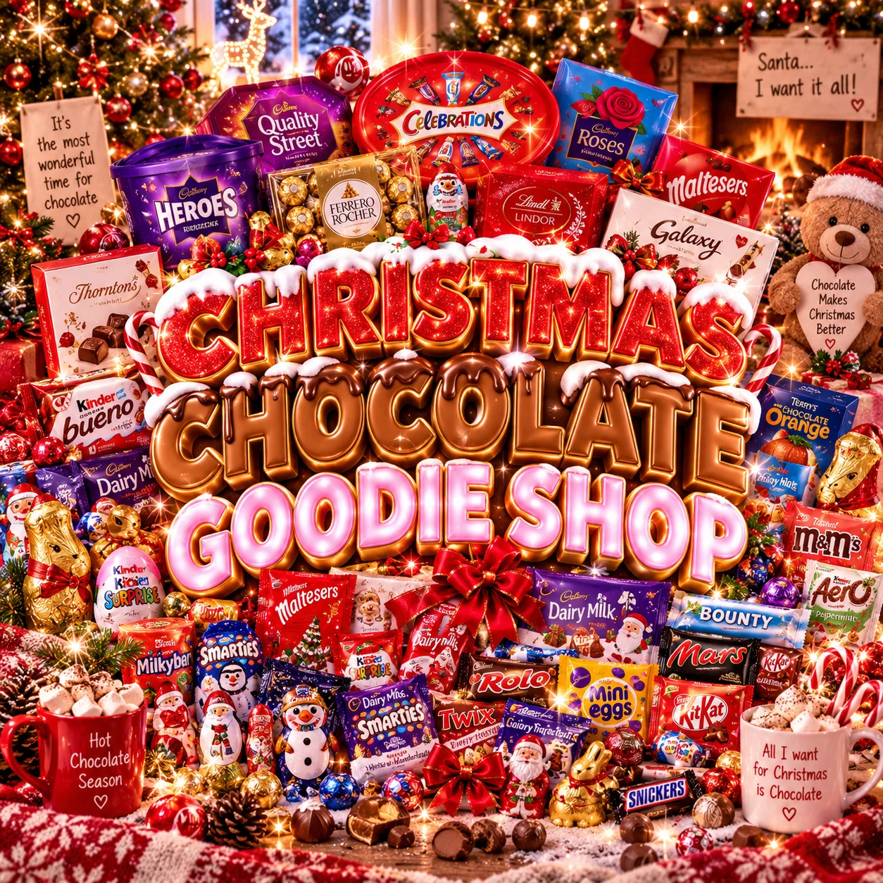 🍫🎄 CHRISTMAS CHOCOLATE GOODIE SHOP! 🎄🍫