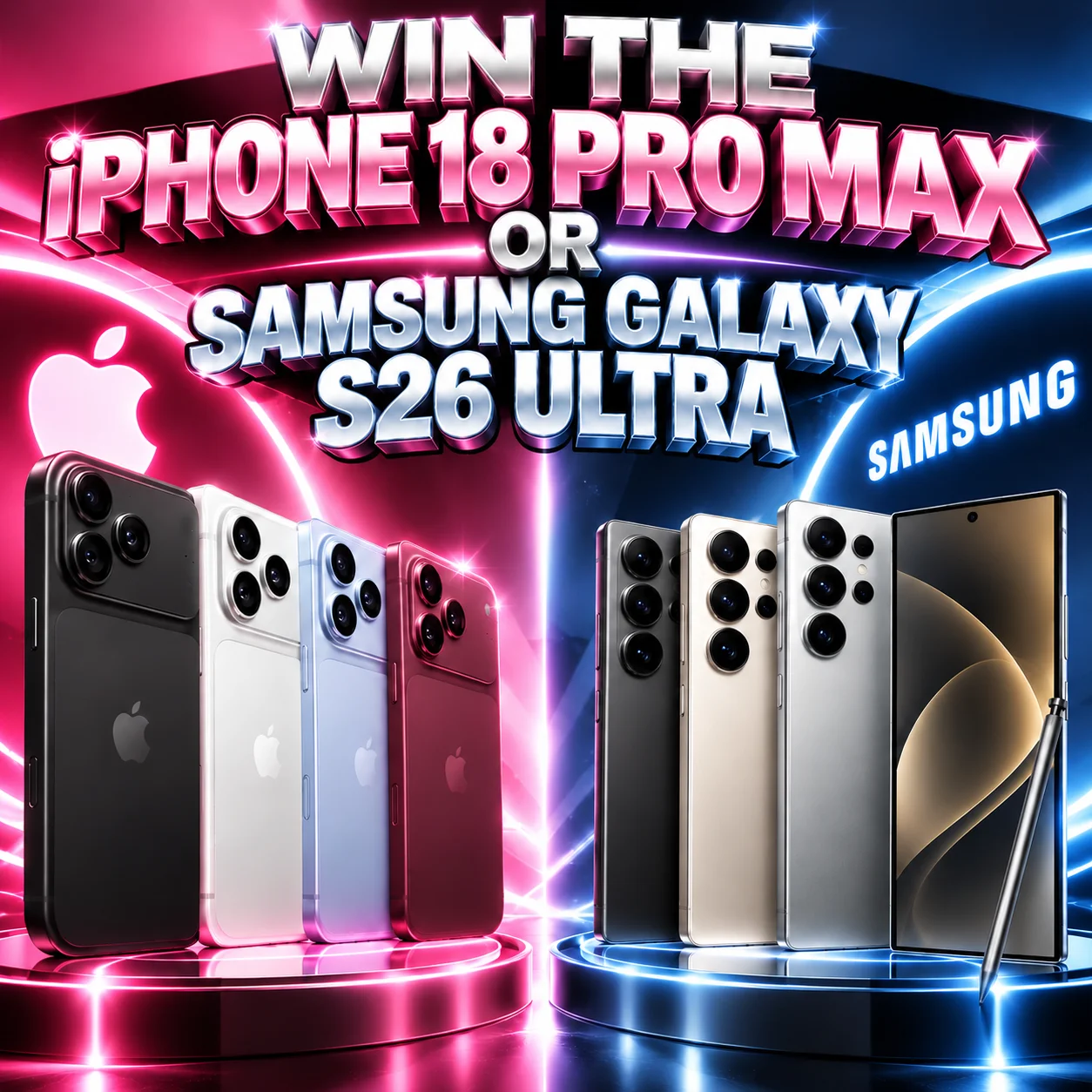 📱 WIN THE iPHONE 18 PRO OR SAMSUNG GALAXY S26 ULTRA 📱